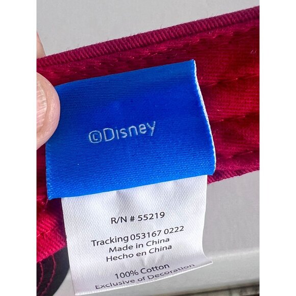 Disney Minnie Mouse Red & Black Visor Hat For Woman or Older Kids - Picture 10 of 11